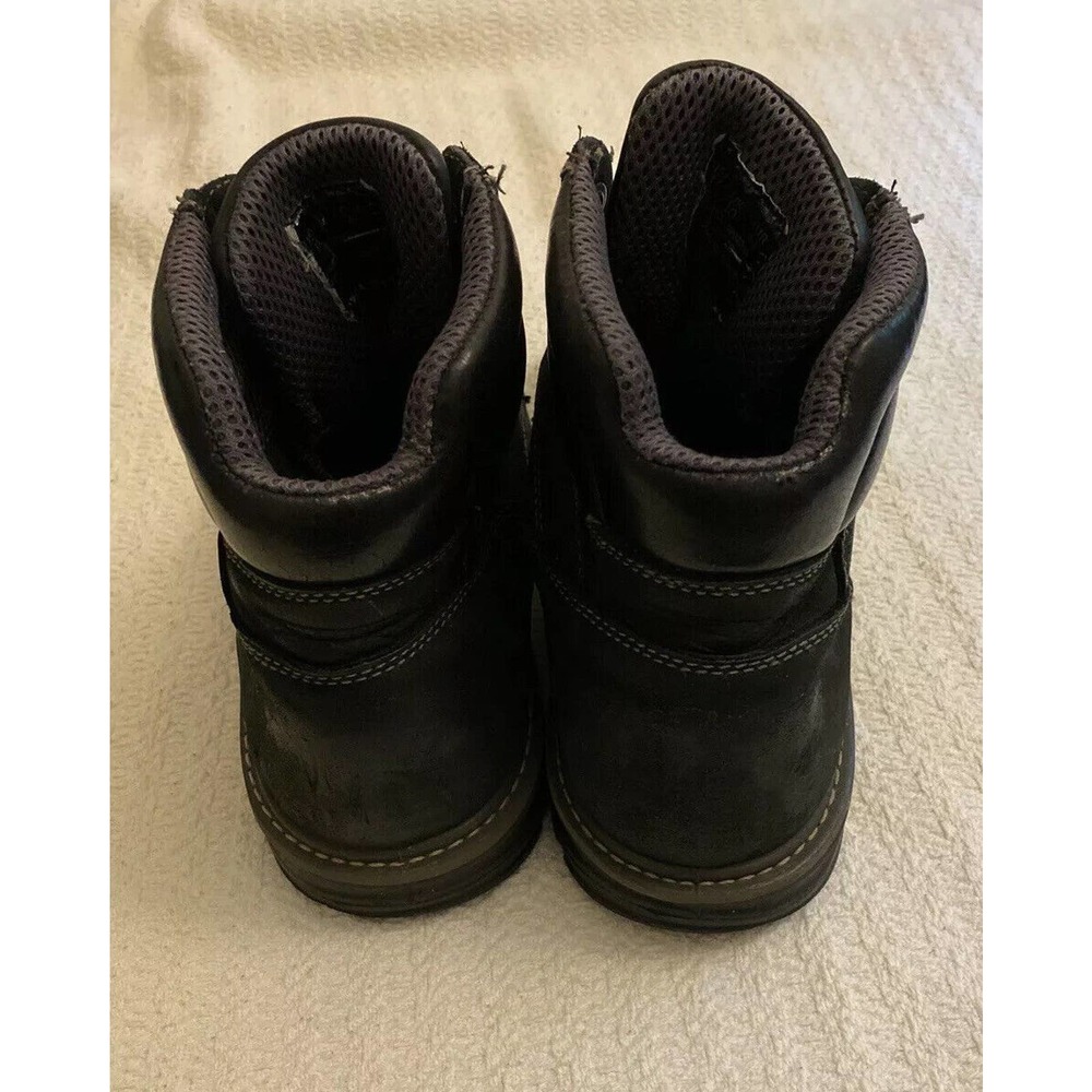US 11M Wolverine W02255 6" Black WP Leather Western Boots Slip&Oil resistant - Picture 4 of 7